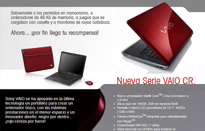 Sony Vaio mailing